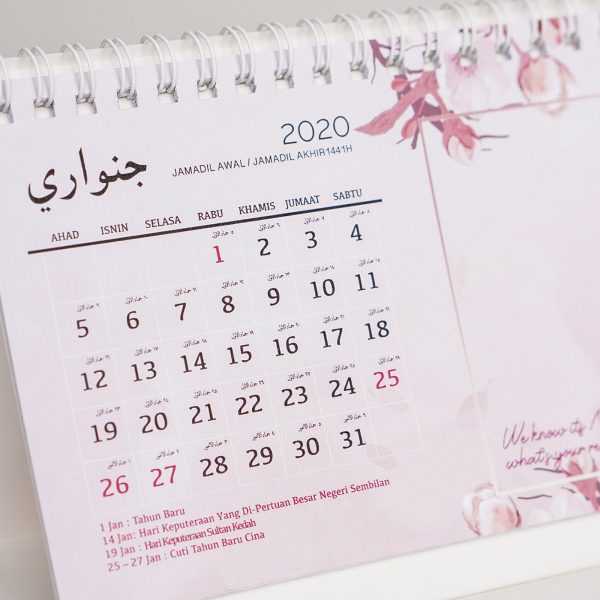 MINI CALENDAR TABLE 2020 - Image 4