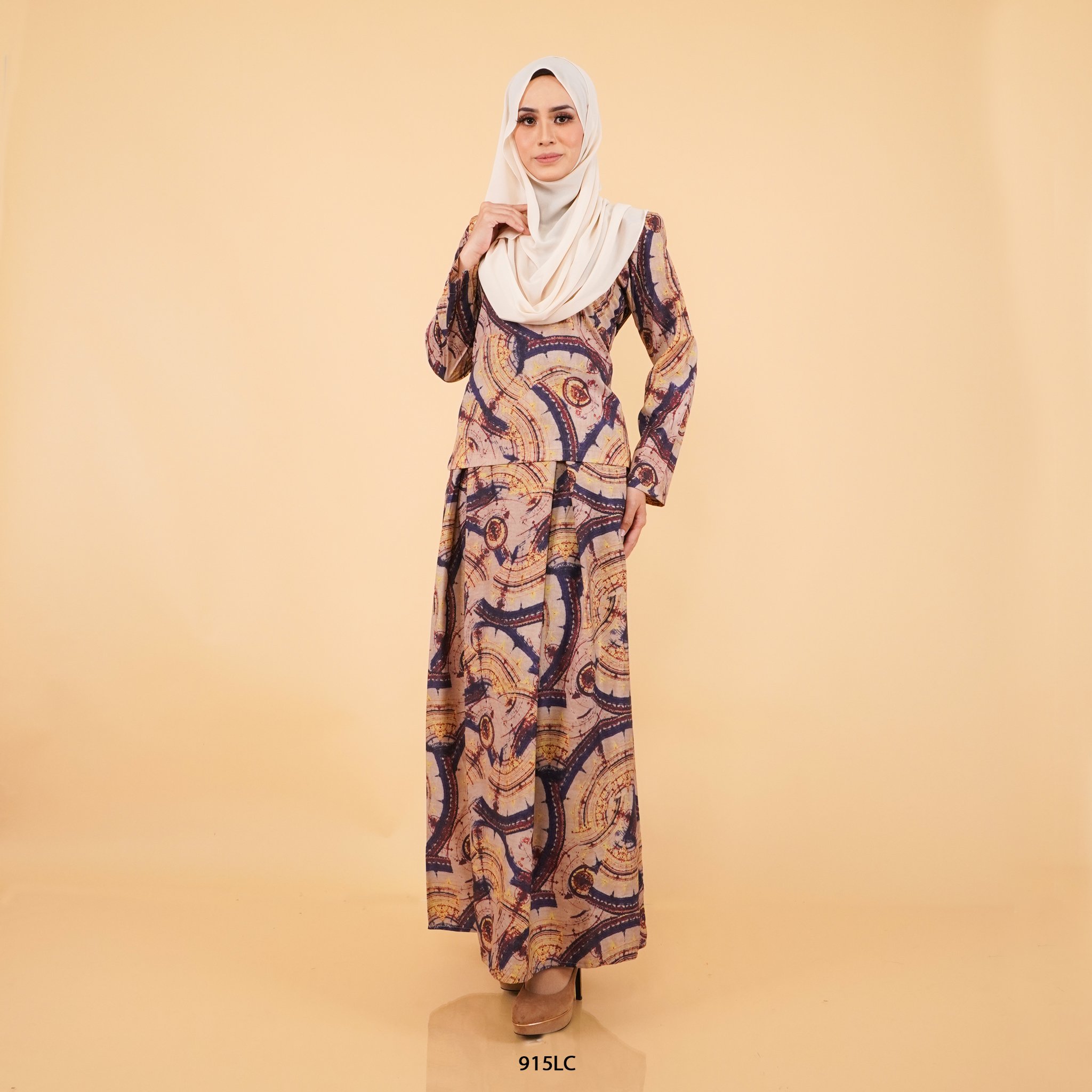 Lalita Crop Top Pleated in Mushroom Brown (915LT-1