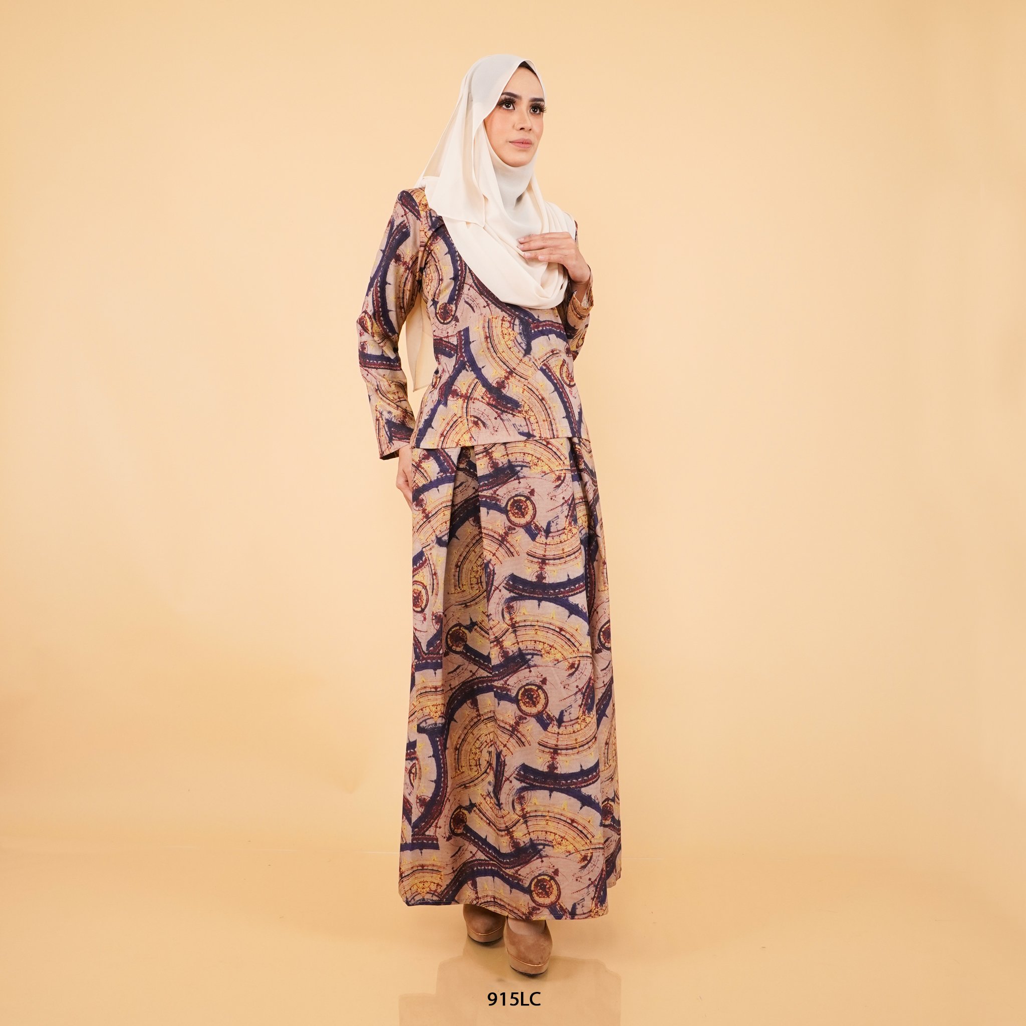 Lalita Crop Top Pleated in Mushroom Brown (915LT-1