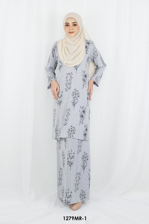 Melur Kurung in Grey (1279MR-1)