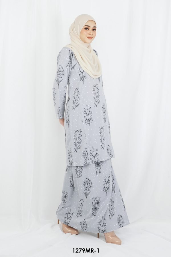 Melur Kurung in Grey (1279MR-1) - Image 2