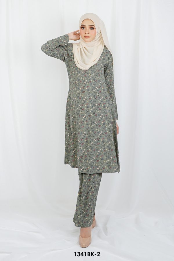 Bella Kurung in Sage Green (1341BK-2) - Image 3