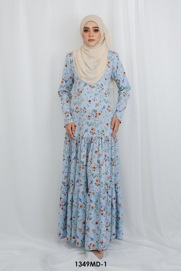 Maria Dress in Soft Blue (1349MD-1)