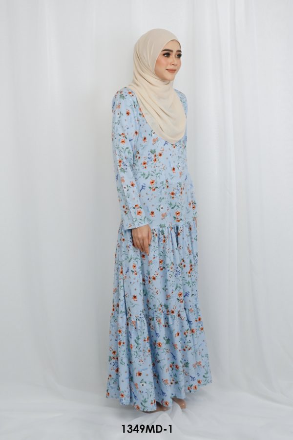 Maria Dress in Soft Blue (1349MD-1) - Image 2