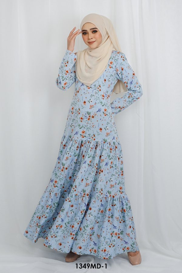 Maria Dress in Soft Blue (1349MD-1) - Image 3