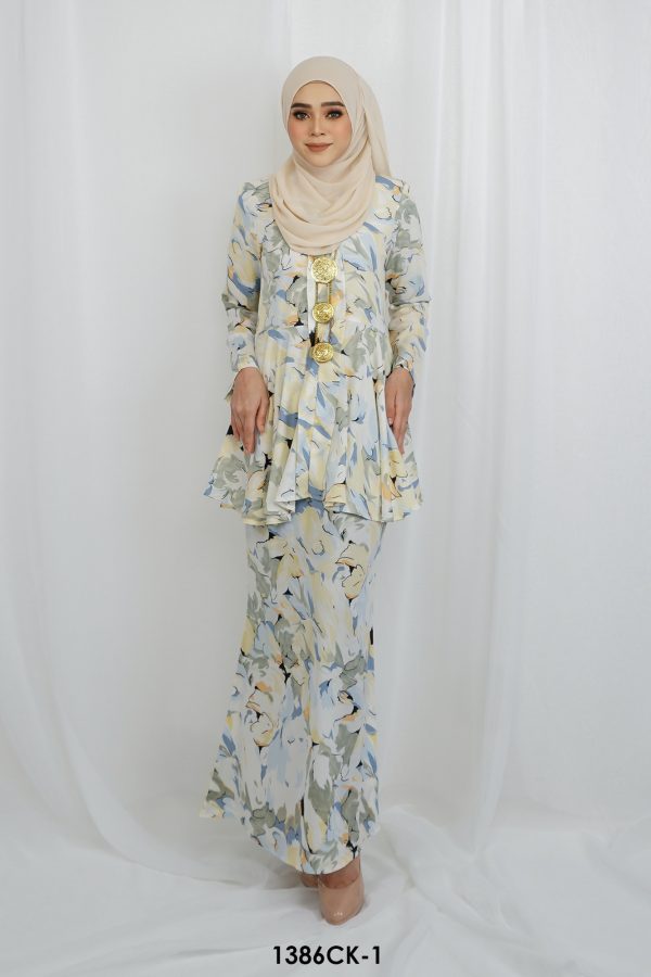 Cempaka Kebaya in Green Yellow (1386CK-1)