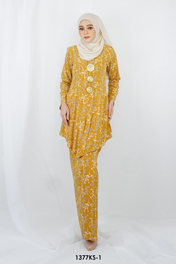 Kebaya Saloma in Mustard (1377KS-1)