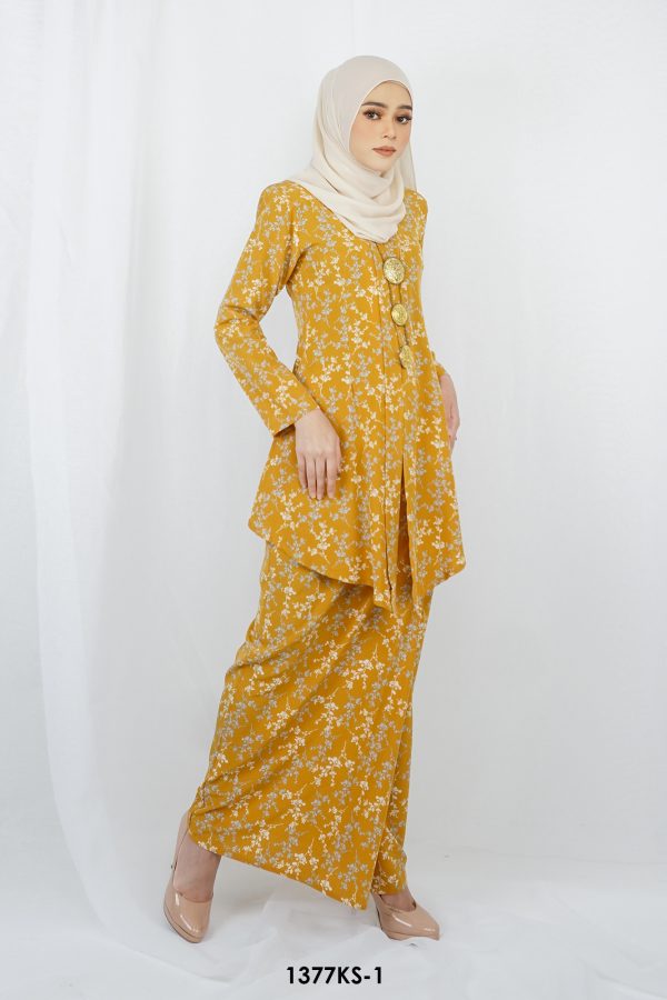 Kebaya Saloma in Mustard (1377KS-1) - Image 2