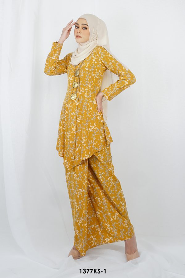 Kebaya Saloma in Mustard (1377KS-1) - Image 3