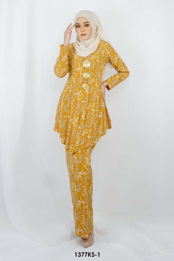 Kebaya Saloma in Mustard (1377KS-1) - Image 4