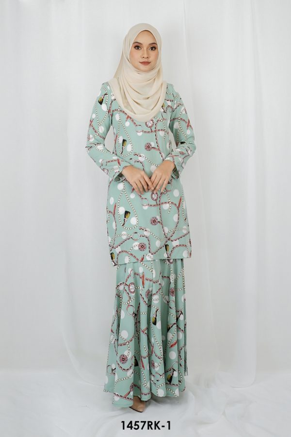 Rihanna Kurung in Mint Green (1457RK-1)