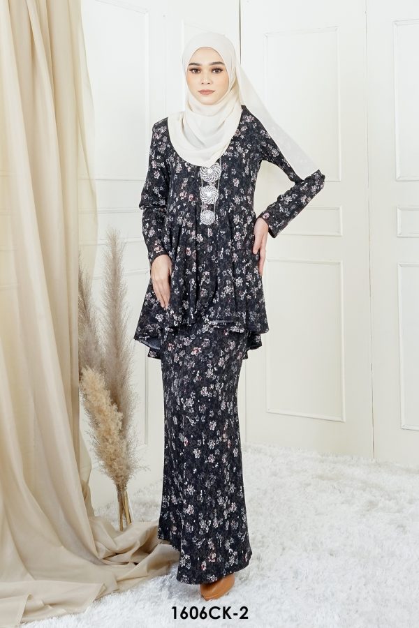 Cempaka Kebaya in Black (1606CK-2)