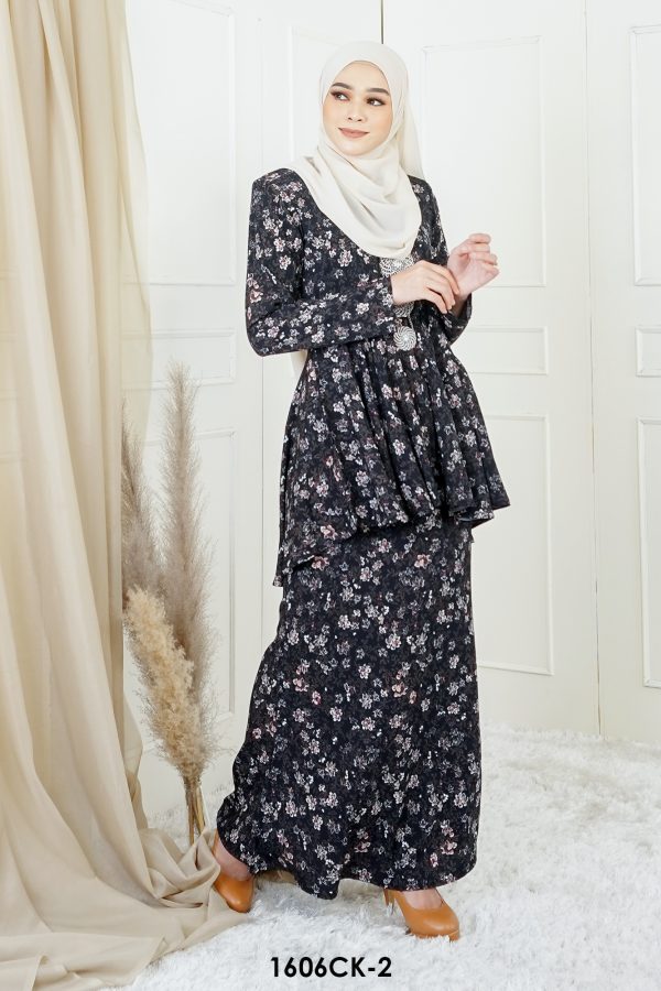 Cempaka Kebaya in Black (1606CK-2) - Image 2