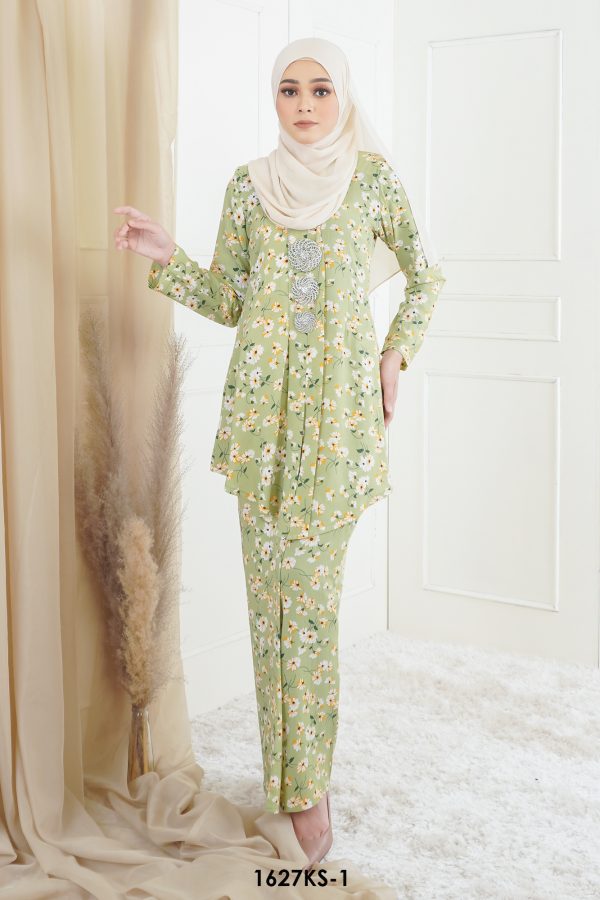 Kebaya Saloma in Green (1627KS-1)