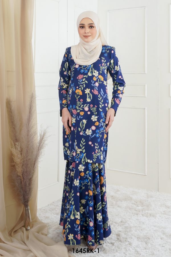 Rihanna Kurung in Blue (1645RK-1)