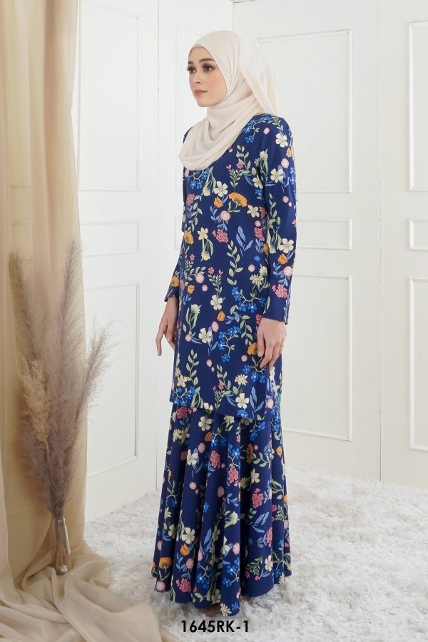 Rihanna Kurung in Blue (1645RK-1) - Image 3