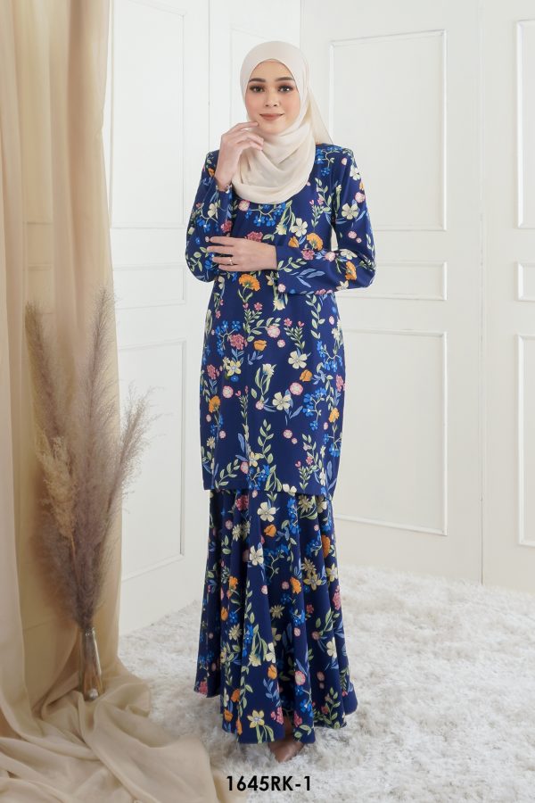 Rihanna Kurung in Blue (1645RK-1) - Image 4