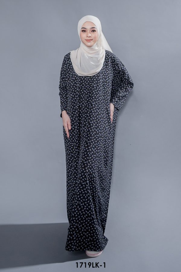 Luna Kaftan in Black (1719LK-1)