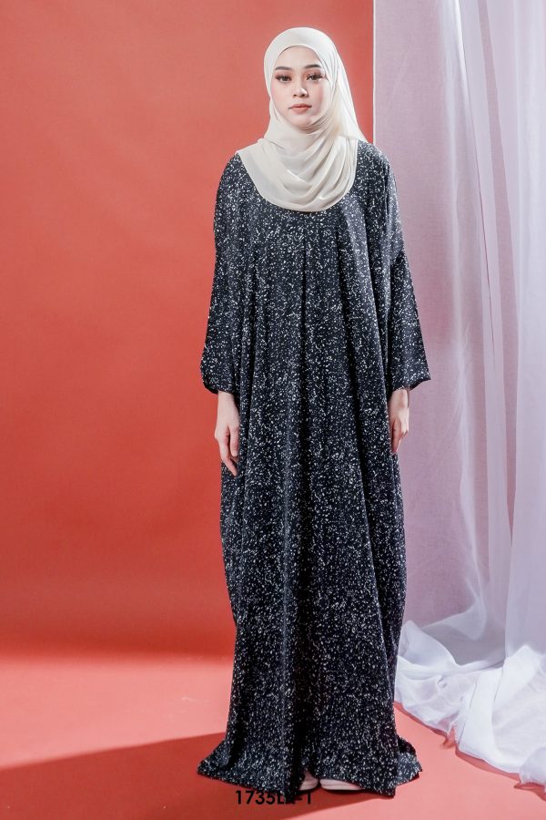 Luna Kaftan in Black (1735LK-1)