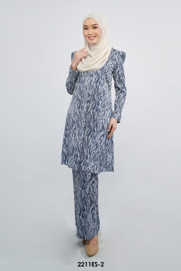 Estella Kurung in Blueberry (2211ES-2)