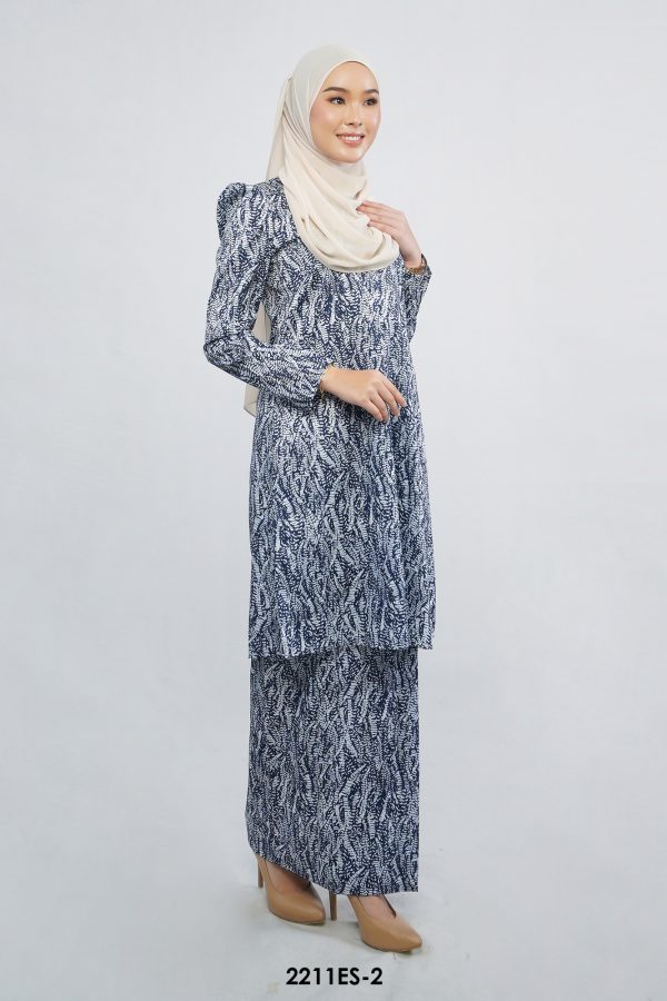 Estella Kurung in Blueberry (2211ES-2) - Image 2