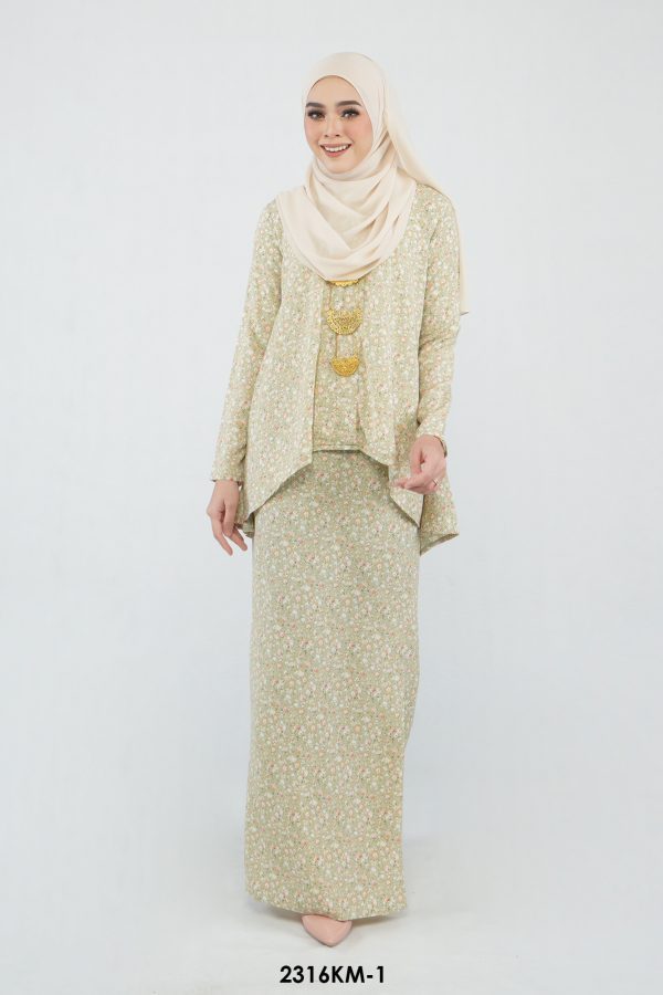 Kebaya Melur in Lime (2316KM-1)