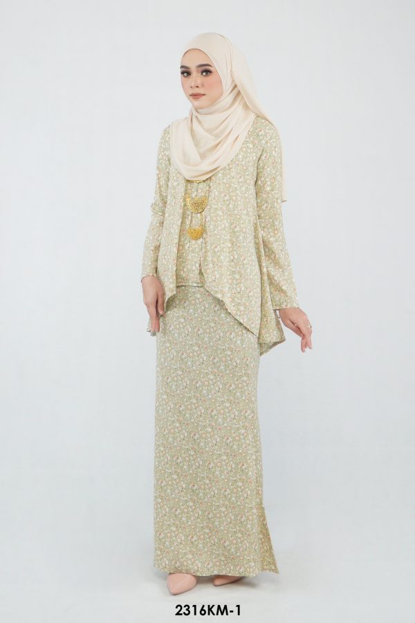 Kebaya Melur in Lime (2316KM-1) - Image 3