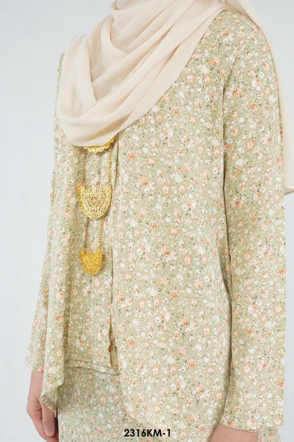 Kebaya Melur in Lime (2316KM-1) - Image 4