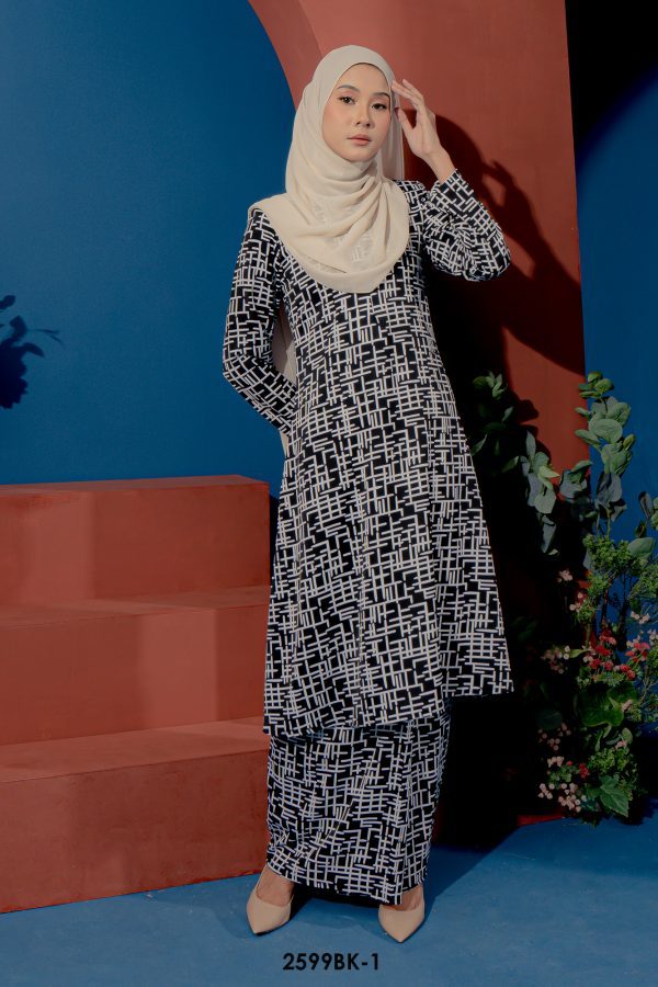 Bella Kurung in Black (2599BK-1)