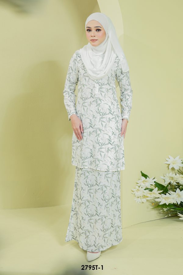 Teejah Kurung in White (2795T-1)