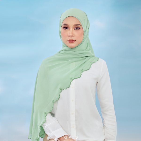 Widuri Shawl in Mint (SHW2-8-F)