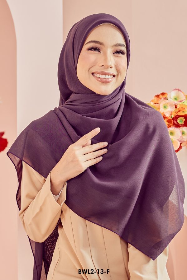 Bawal Chiffon Voile in Purple (BWL2-13) - Image 2