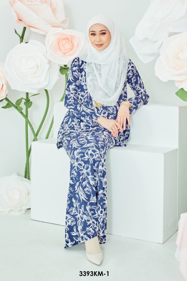 Kebaya Melur in Dark Blue (3393KM-1) - Image 2