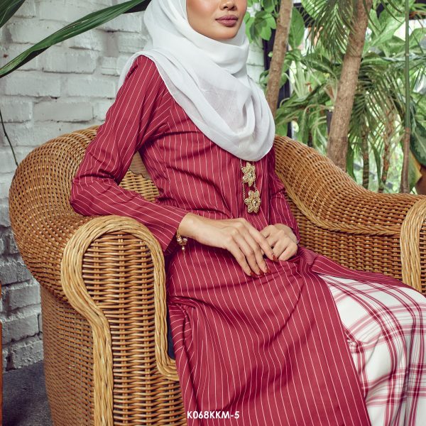 Kebarung Kalthom in Maroon (K068KKM-5) - Image 4