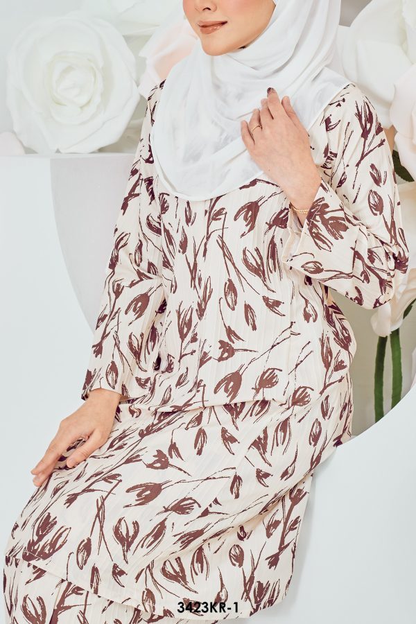 Riau Kurung in Cream (3423KR-1) - Image 3