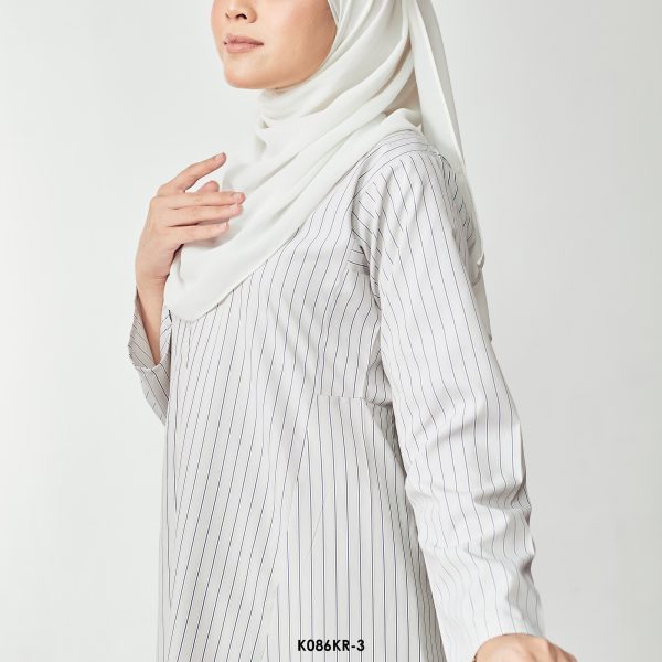 Riau Kurung in Light Grey (K086KR-3) - Image 2