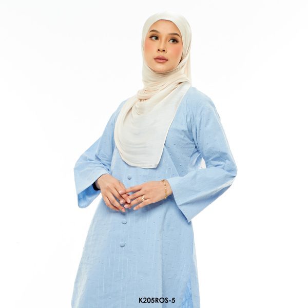 Rosie Kurung in Cornflower (K205ROS-5) - Image 3