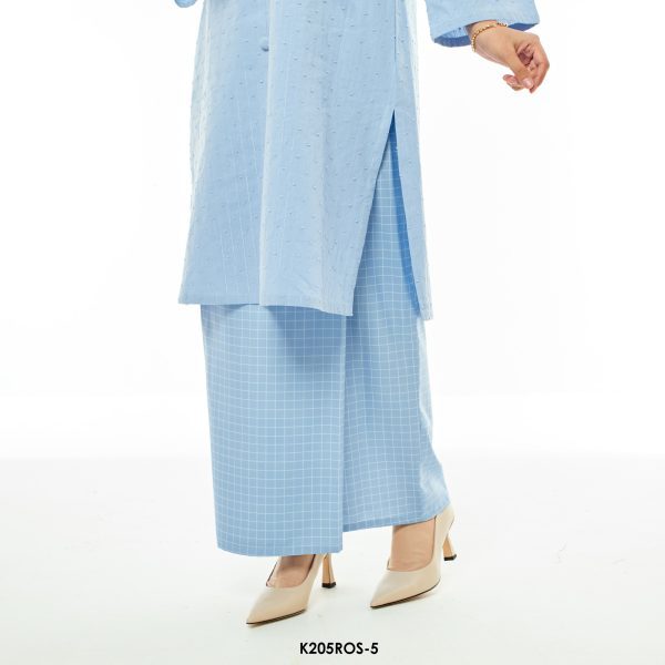 Rosie Kurung in Cornflower (K205ROS-5) - Image 4