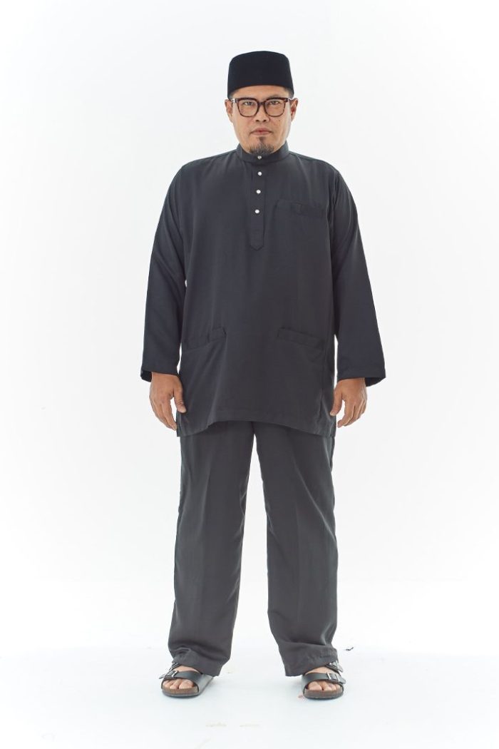 Harriz Baju Melayu in Black (V16HZ-1)