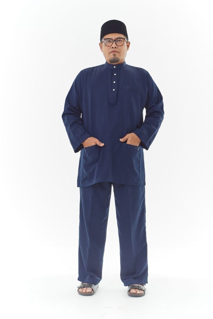 Harriz Baju Melayu in Dark Blue (V16HZ-2)