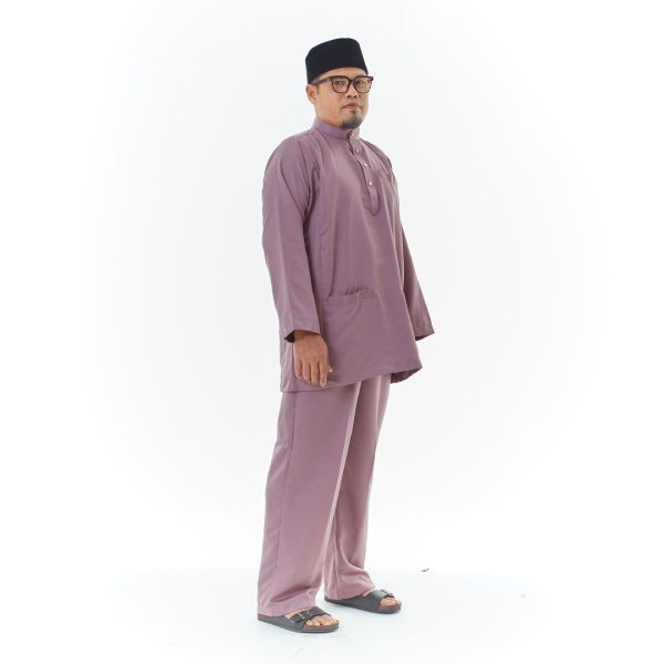 Harriz Baju Melayu in Dusty Purple (V16HZ-4) - Image 2