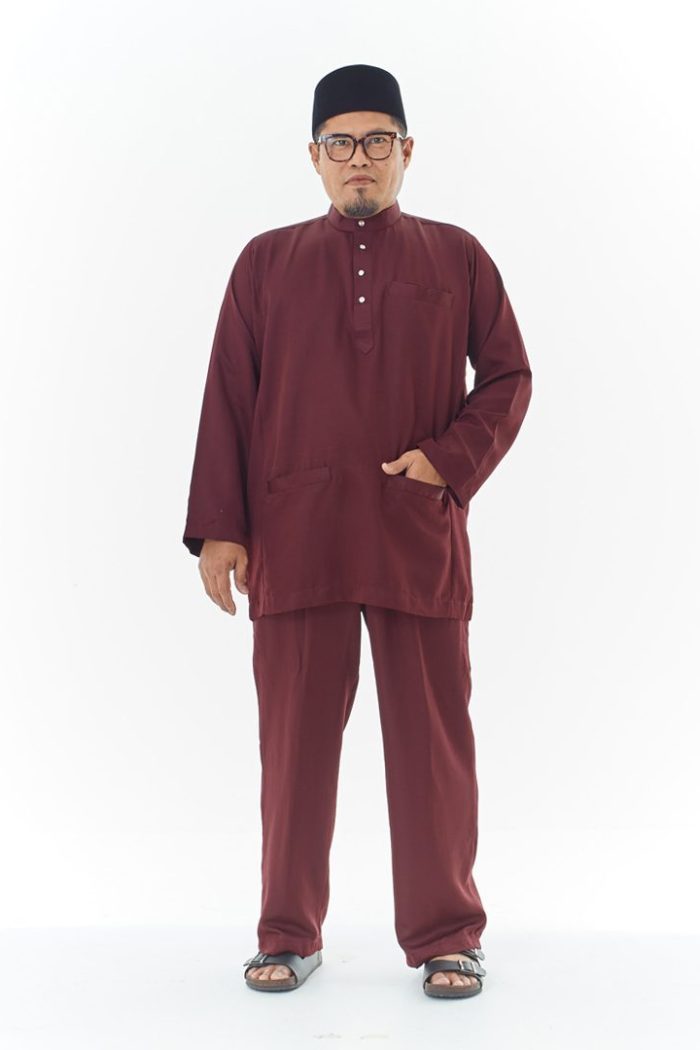 Harriz Baju Melayu in Dark Brown (V16HZ-5)