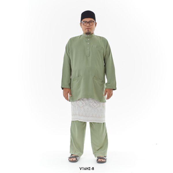 Harriz Baju Melayu in Moss Green (V16HZ-8)