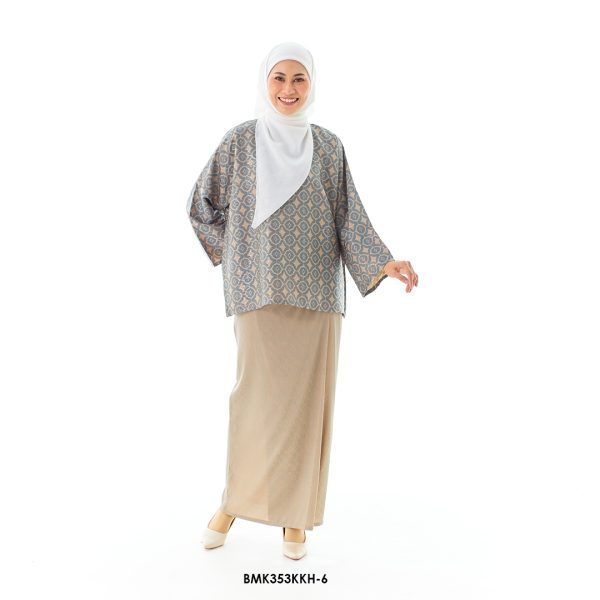 Kurung Kedah in Steel Blue (BMK353KKH-6)