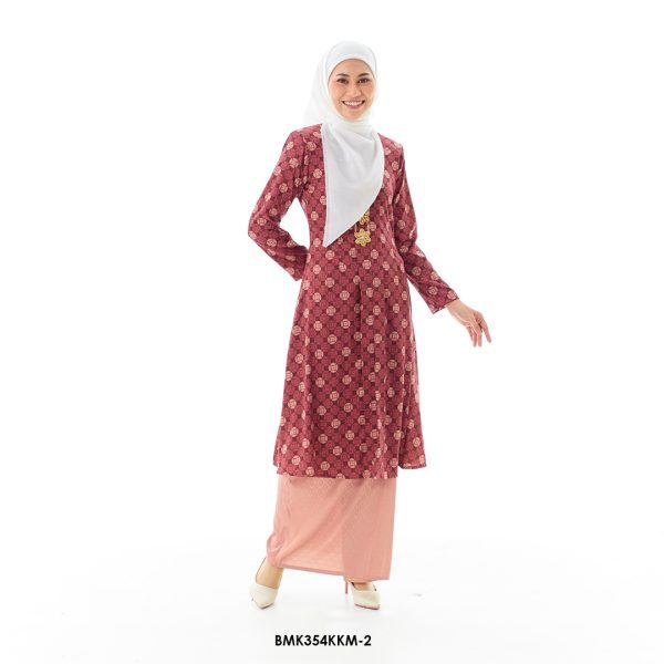 Kebarung Batiq Mia in Wine Red (BMK354KKM-2)