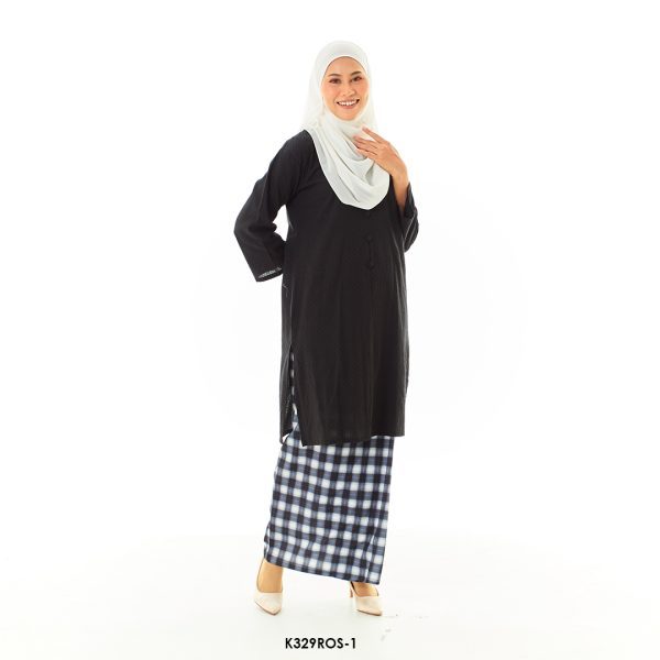 Rosie Kurung in Black (K329ROS-1)