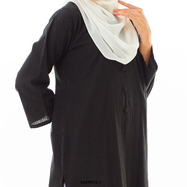 Rosie Kurung in Black (K329ROS-1) - Image 3