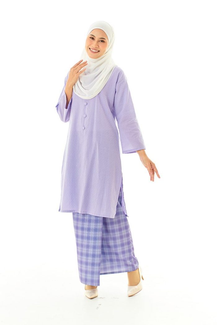 Rosie Kurung in Lavender (K329ROS-4)