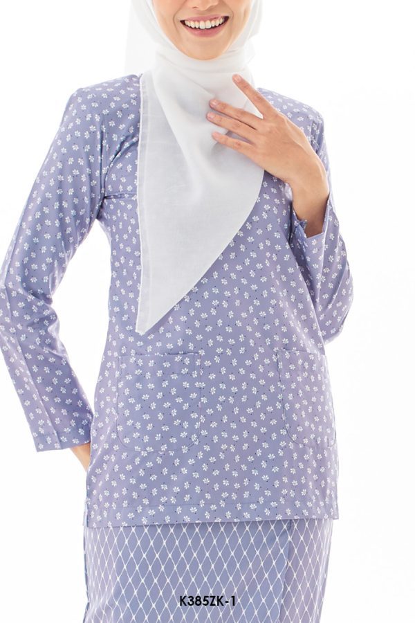 Zulaikha Kurung in Dusty Purple (K385ZK-1) - Image 3