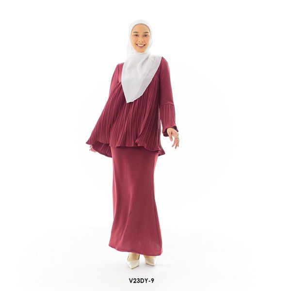 Dayan Kurung in Maroon (V23DY-9)